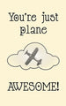 Plane Awesome Valentine Card - CC369